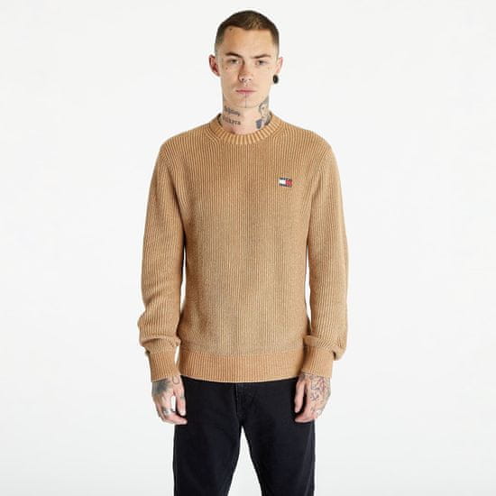 Tommy Hilfiger Svetr Tommy Jeans Regular Tonal Bad Sweater Tawny Sand S