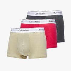 Calvin Klein Boxerky Modern Cottontretch Trunk 3-Pack Virtual Red/ Iron Gate/ Eucalyptus XL Různobarevný