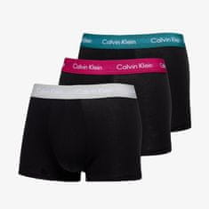 Calvin Klein Boxerky Cottontretch Classic Fit Low Rise Trunk 3-Pack Black XL Černá