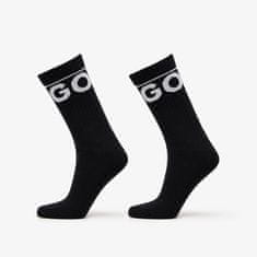 Hugo Boss Ponožky Iconic Socks 2-Pack Black 43-46 Černá