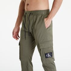 Calvin Klein Kalhoty Jeanskinny Washed Cargo Pants Green M Zelená