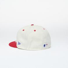 New Era Kšiltovka Philadelphia Phillies 59FIFTY Fitted Cap Chrome White 7 1/2 Béžová