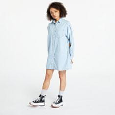 Levis Šaty Rhea Shirt Dress Blue S S Modrá