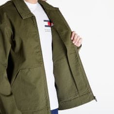 Tommy Hilfiger Bunda Tommy Jeans Regular Cotton Jacket Drab Olive Green L Zelená