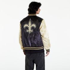 New Era Bomber New Orleans Saints NFL Satin Bomber Jacket UNISEX Black/ Vegas Gold S Černá