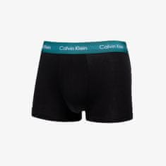 Calvin Klein Boxerky Cottontretch Classic Fit Low Rise Trunk 3-Pack Black XL Černá