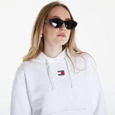 Tommy Hilfiger Mikina Tommy Jeans Boxy Badge Hoodie White XS XS Bílá