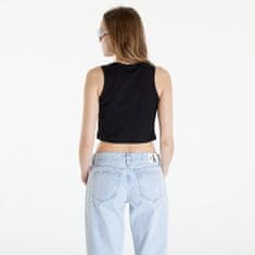 Calvin Klein Tílko Jeans Seaming Rib Tank Top Black M Černá