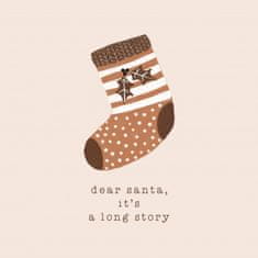 Pelcasa Dear Santa It'S A Long Story - 50x70 cm 