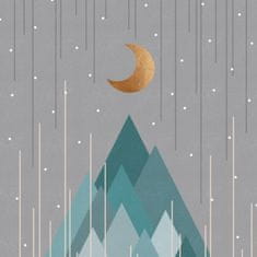 Pelcasa Moon A Mountains Mint Green - 70x100 cm 