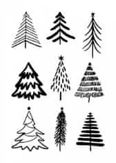 Pelcasa Christmas Trees 3 - 50x70 cm 