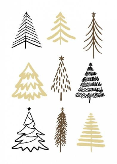 Pelcasa Christmas Trees 2 - 30x40 cm