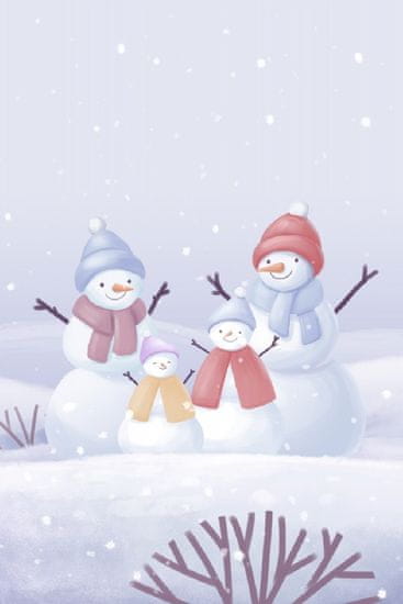 Pelcasa Snowman Family - 50x70 cm