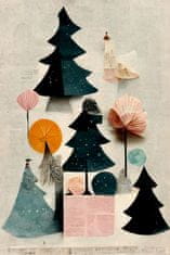 Pelcasa Cute Pine Tree Composition - 70x100 cm 