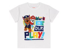 sarcia.eu Paw Patrol Chlapecké červenobílé pyžamo s krátkými kalhotami 8 let 128 cm