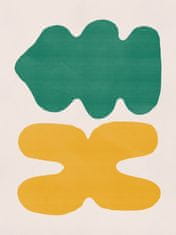 Pelcasa Organic Shapes In Green And Yellow - 70x100 cm 