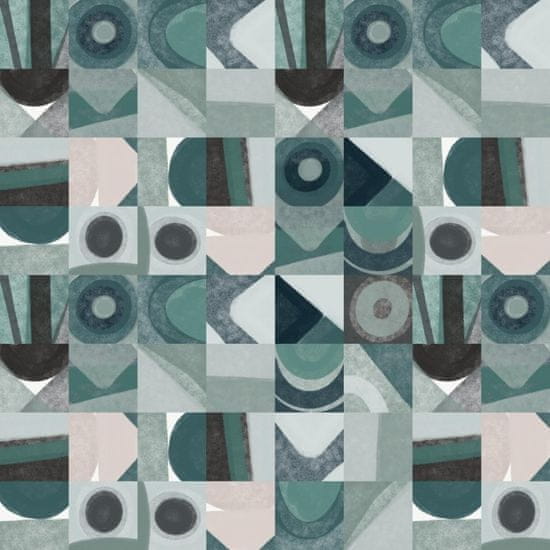 Pelcasa Mid Century Grid Pattern Four - 50x70 cm