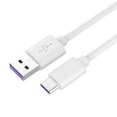 HADEX Kabel USB 2.0 konektor USB A / USB-C , 2m bílý super fast charging