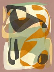 Pelcasa Luminous Ochre Abstract Infinity - 70x100 cm 