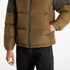 Tommy Hilfiger Bunda Tommy Jeans Alaska Colorbloc Puffer Jacket Drab Olive Green XL Zelená