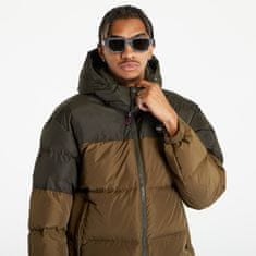 Tommy Hilfiger Bunda Tommy Jeans Alaska Colorbloc Puffer Jacket Drab Olive Green XL Zelená