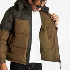 Tommy Hilfiger Bunda Tommy Jeans Alaska Colorbloc Puffer Jacket Drab Olive Green XL Zelená