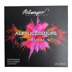 Artmagico  Akrylové barvy 12 ml x 24 ks