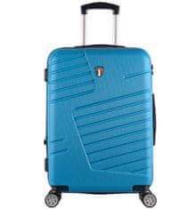 Cestovní kufr TUCCI Boschetti T-0278/3-M ABS - modrá