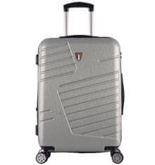 Cestovní kufr TUCCI Boschetti T-0278/3-M ABS - stříbrná