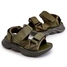 Sandály na suchý zip zelené velikost 28