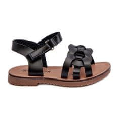 Dětské sandály na suchý zip Black velikost 22