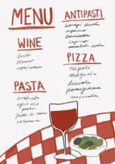 Pelcasa Italian Menu - 50x70 cm 