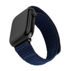 FIXED Nylonový řemínek Nylon Sporty Strap pro Apple Watch 38/40/41mm, tmavě modrý