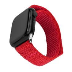 FIXED Nylonový řemínek Nylon Sporty Strap pro Apple Watch Ultra 49mm, červený