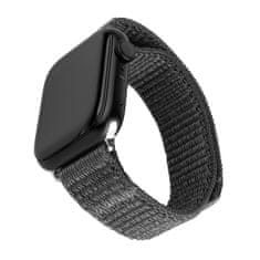 FIXED Nylonový řemínek Nylon Sporty Strap pro Apple Watch Ultra 49mm, tmavě šedý