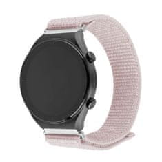 FIXED Nylonový řemínek Nylon Sporty Strap s Quick Release 22mm pro smartwatch, růžově zlatý