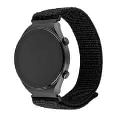 FIXED Nylonový řemínek Nylon Sporty Strap s Quick Release 22mm pro smartwatch, černý