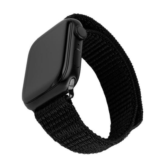 FIXED Nylonový řemínek Nylon Sporty Strap pro Apple Watch 38/40/41mm, černý