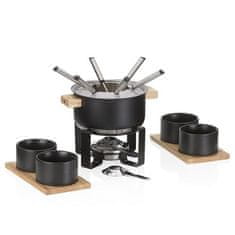 Kela Fondue KL-10068 sada Gunten nerez černá 19,0cm 20,0cm 1,6l