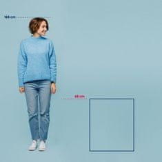 Kela Koupelnová předložka KL-24700 Megan 100% bavlna kouřově modrá 65,0x55,0x1,6cm