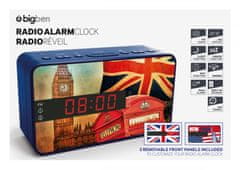 Bigben Bigben RR16FLAG - FM radiobudík s odnímatelným panelem CLOCK RADIO ALARM FM