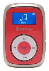Denver Denver MPS-316 - MP3 přehrávač, červený