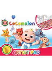 CoComelon Cocomelon - velký pracovní sešit ARTIST PAD s nálepkami a omalovánkami, A3 