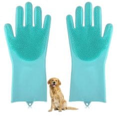HARLEY® Vyčesávací rukavice na srst pro psy a kočky, Vyčesávací Rukavice pro péči o zvířata, kartáč a rukavice ideální pro koupání psů, koček | FURMITTS