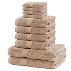 DecoKing Sada ručníků Kunis béžových, velikost 2*70x140+4*50x100+4*30x50