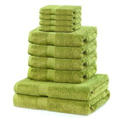 DecoKing Sada ručníků Kunis světle zelených, velikost 2*70x140+4*50x100+4*30x50