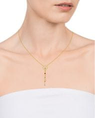 Viceroy Hravý pozlacený náhrdelník s přívěskem Trend 13007C100-59