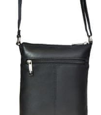 Dámská kožená crossbody kabelka 7001 Black