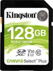 Kingston Kingston Canvas Select Plus U3/SDXC/128GB/UHS-I U3 / Class 10