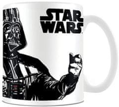 CurePink Bílý keramický hrnek Star Wars|Hvězdné Války: The Power Of Coffee (objem 315 ml)